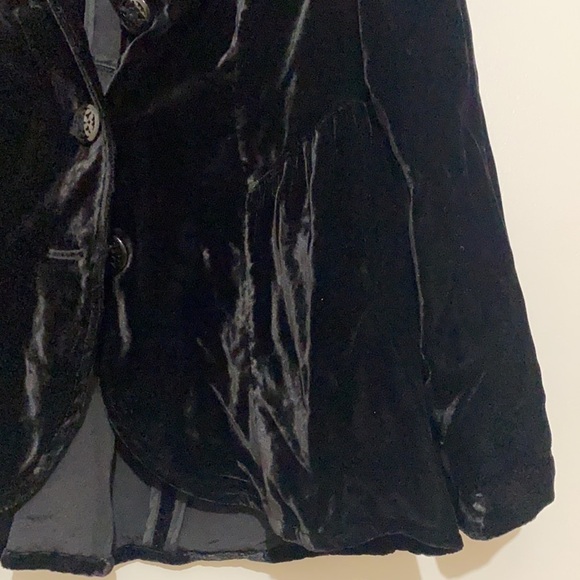 J.Jill chiffon neckline velvet black blazer size XSP business attire, soft - Picture 3 of 6